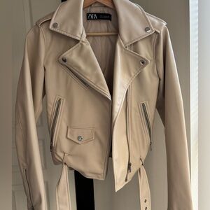 Zara faux leather jacket